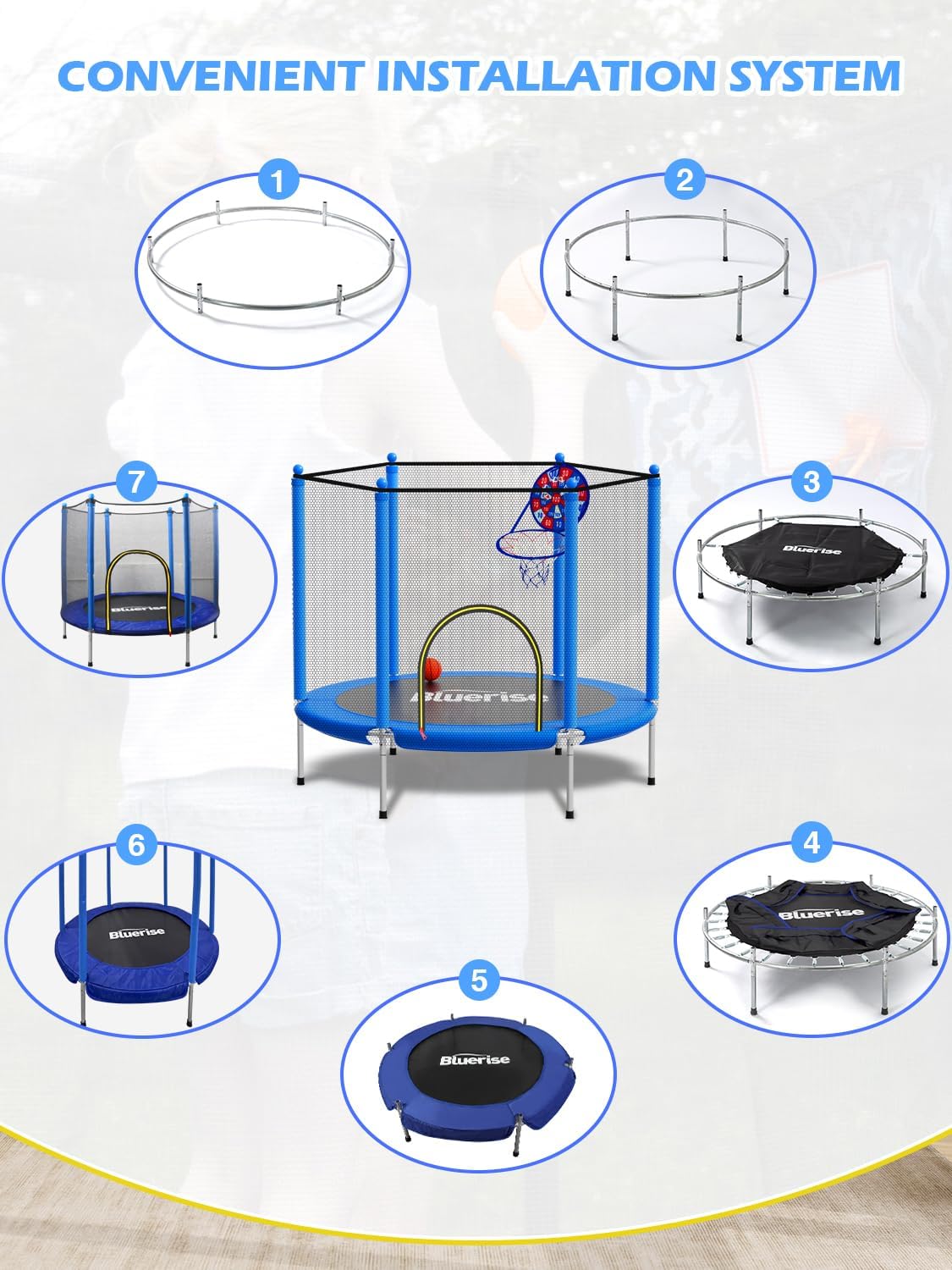 BrincaPro Mini Trampolín Seguro Infantil