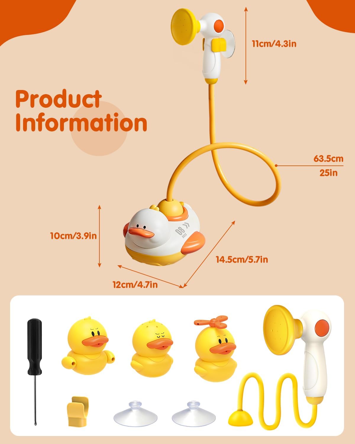Pato Ducha Infantil Fácil Divertida