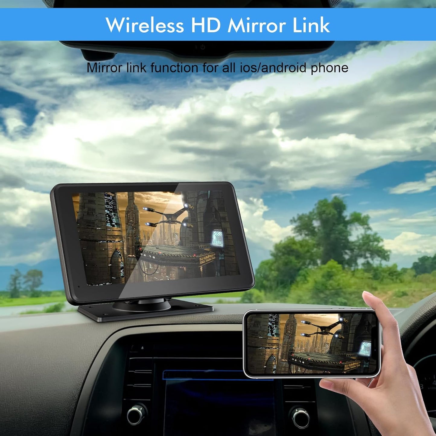Pantalla CarPlay Portátil HD