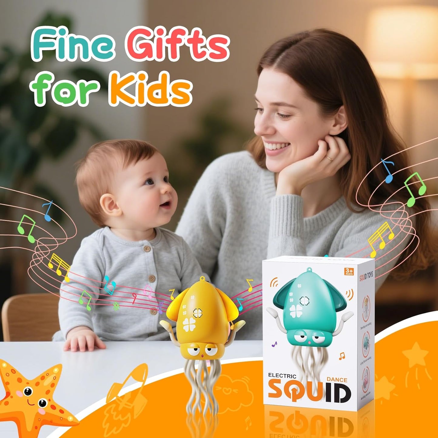 Pulpo Musical Bailarín LED