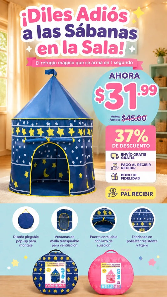 Casa/Carpa de juegos portátil para niños y niñas
