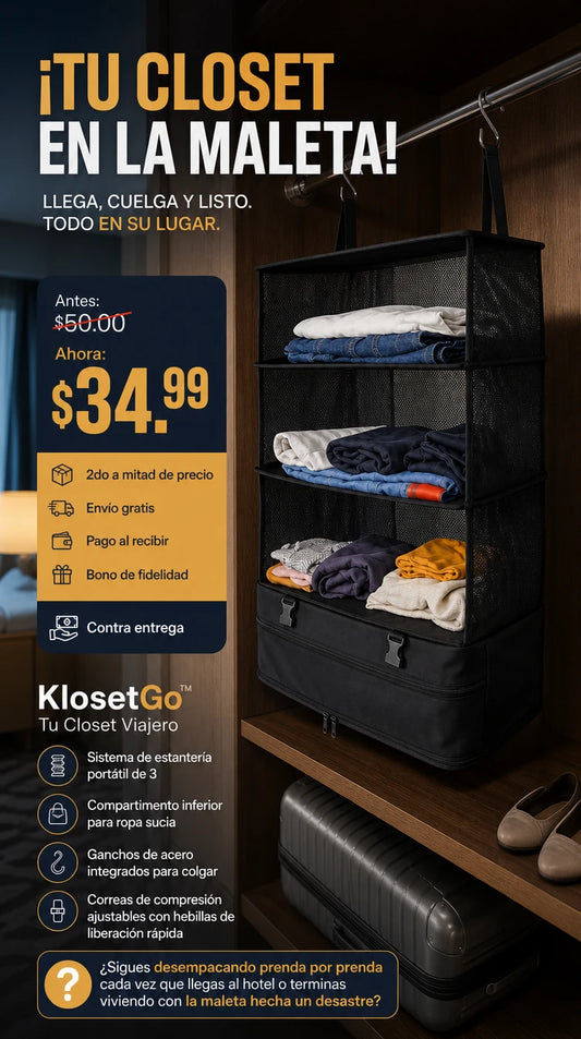 KlosetGo™ Tu Closet Viajero