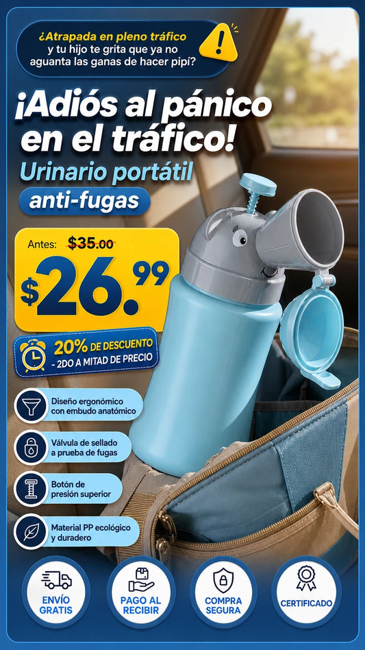 Urinario portatil para viajes y salidas