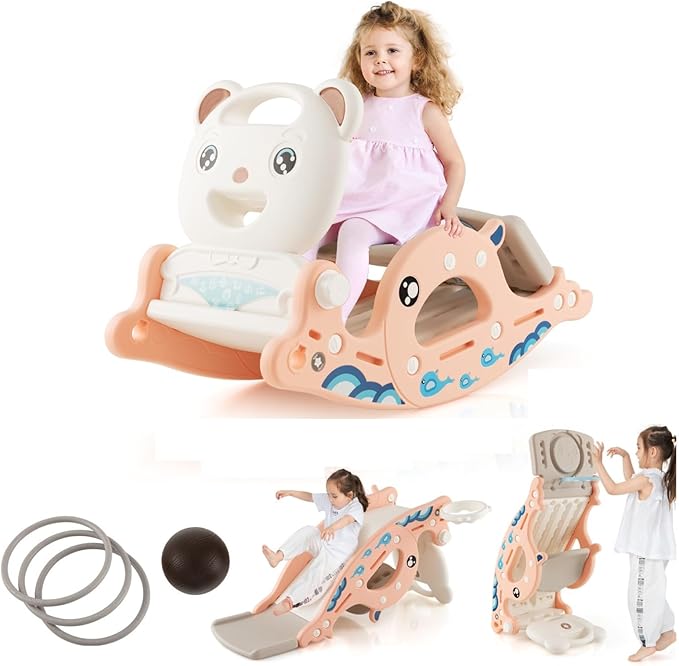 Mecedora - Resbaladera 3-en-1 para Niños