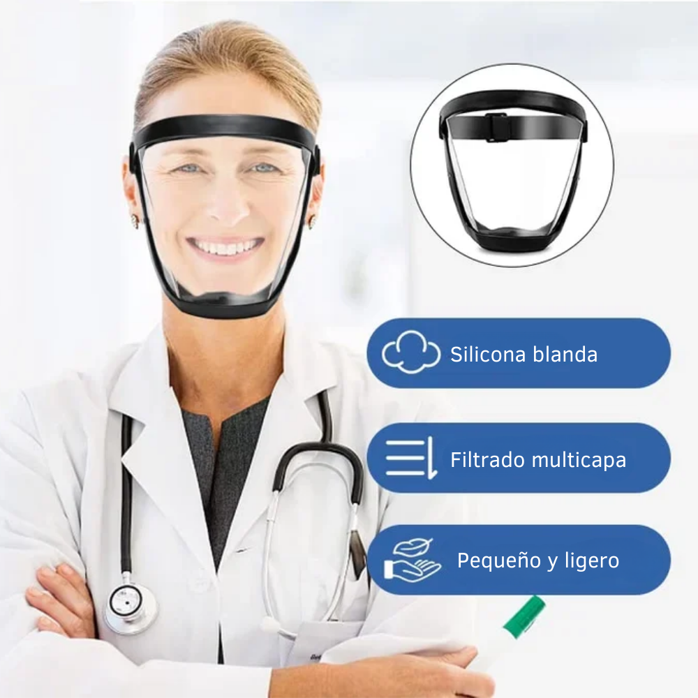 Visera Facial Transparente Protección Total