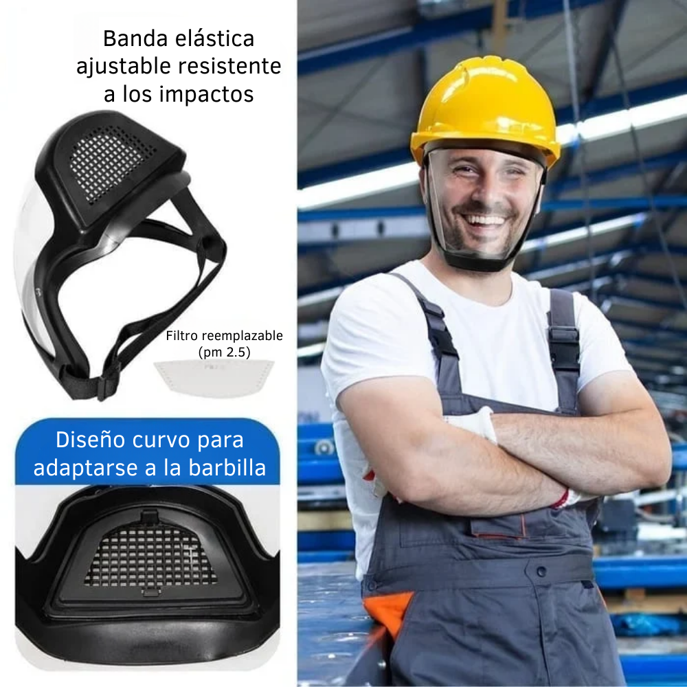 Visera Facial Transparente Protección Total