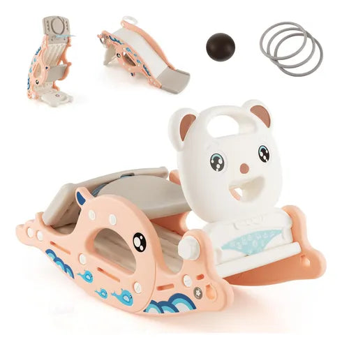 Mecedora - Resbaladera 3-en-1 para Niños