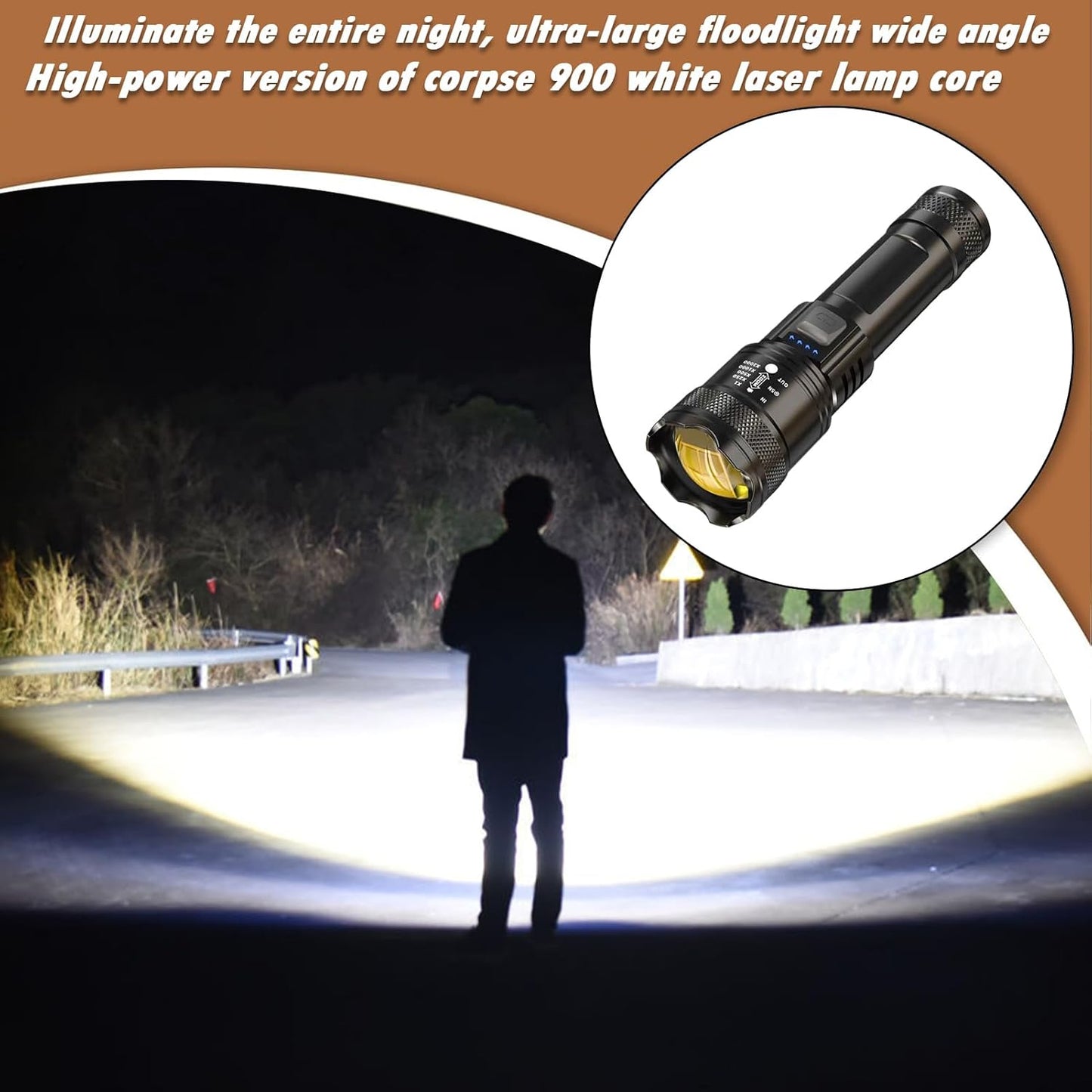 Linterna LED Zoom Ultra Brillante