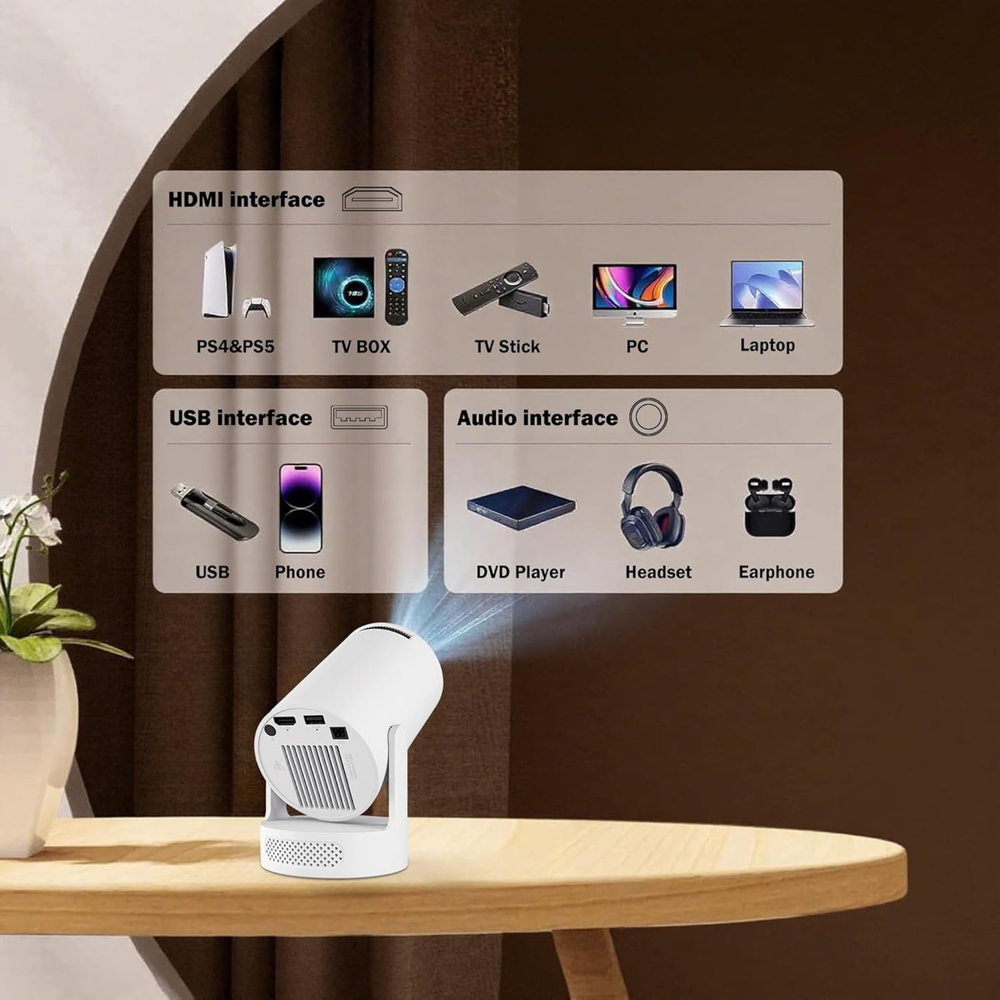 Proyector Mini Cine Portátil