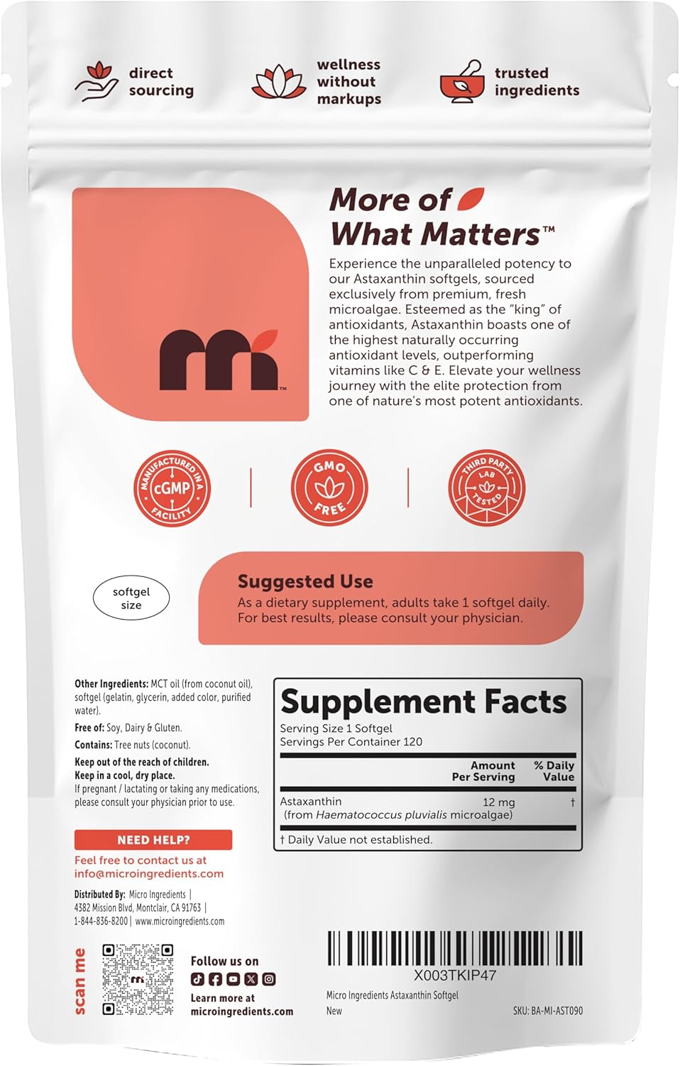 Astaxantina Triple Plus Con MCT