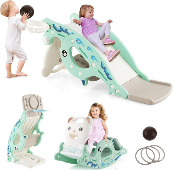 Mecedora - Resbaladera 3-en-1 para Niños