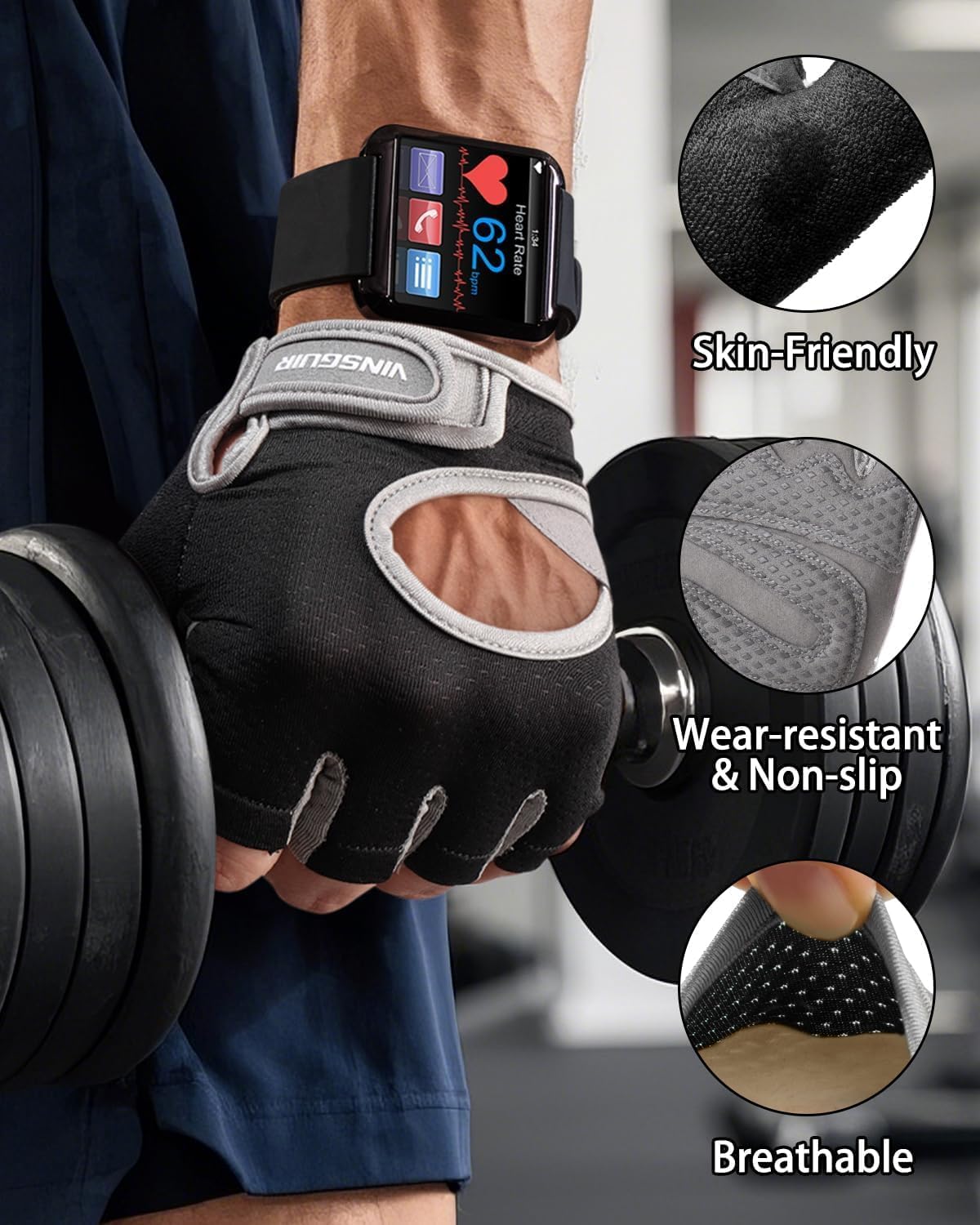 Guantes GripPro Fitness