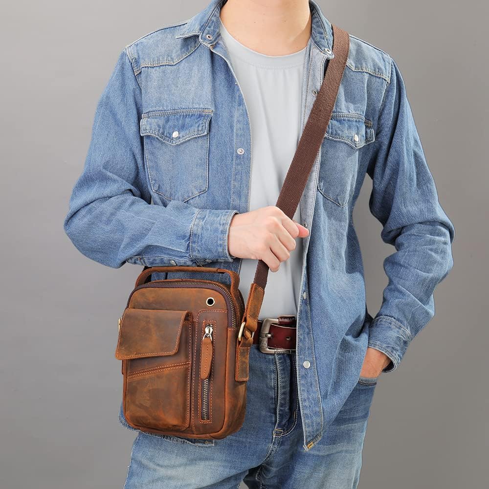 Bolso Cruzado de Cuero