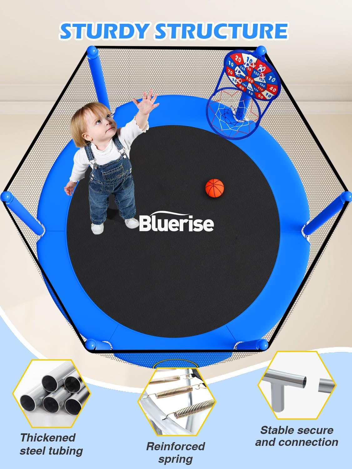BrincaPro Mini Trampolín Seguro Infantil