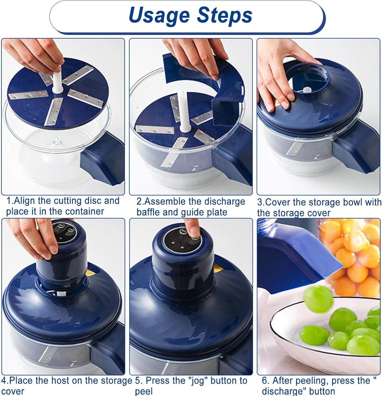 Pelador Automático de Frutas Compacto