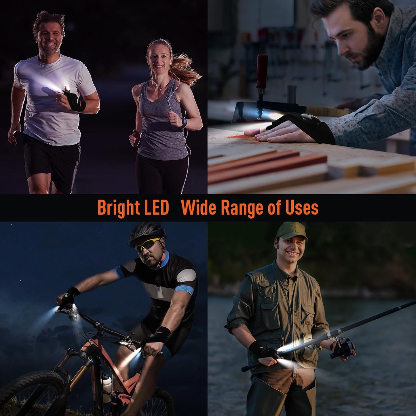 Guantes LED Manos Libres