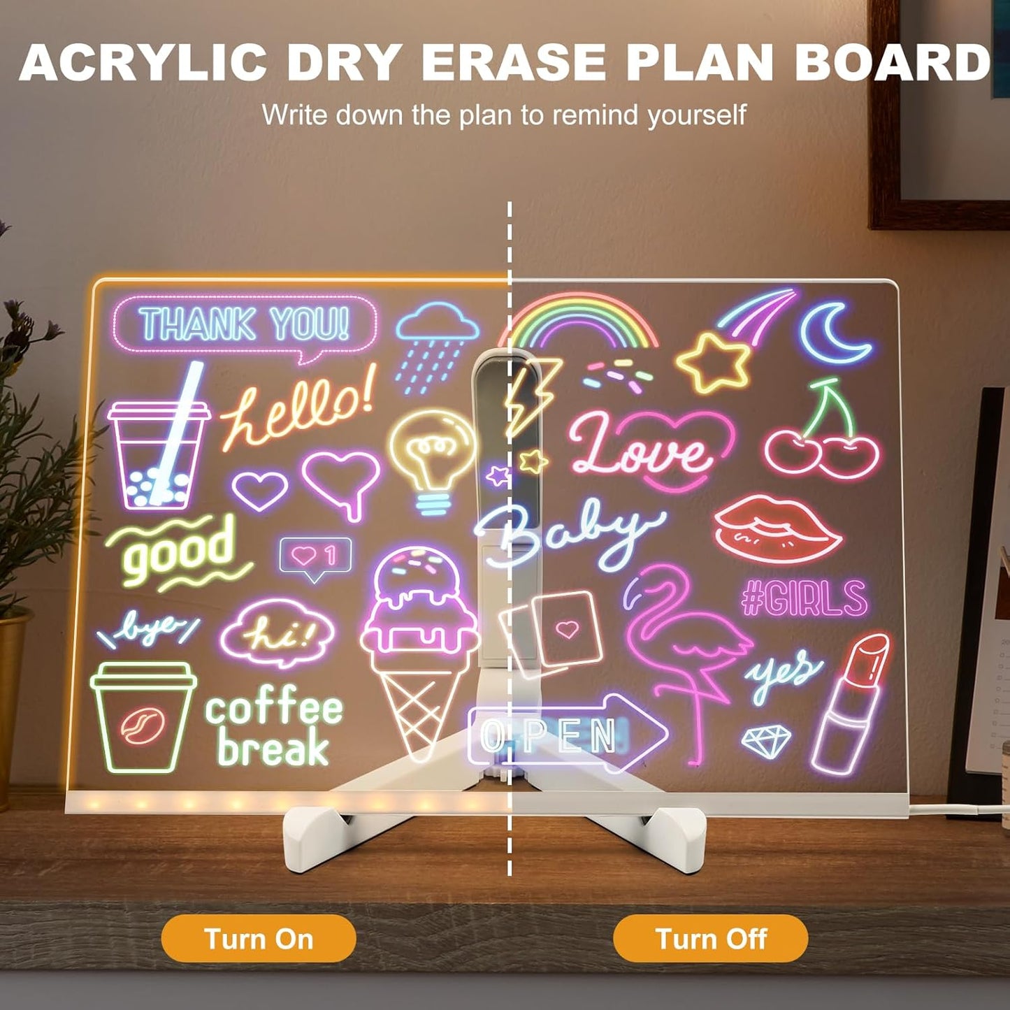 Tablero Luminoso Lumiboard Creativo de Mensajes