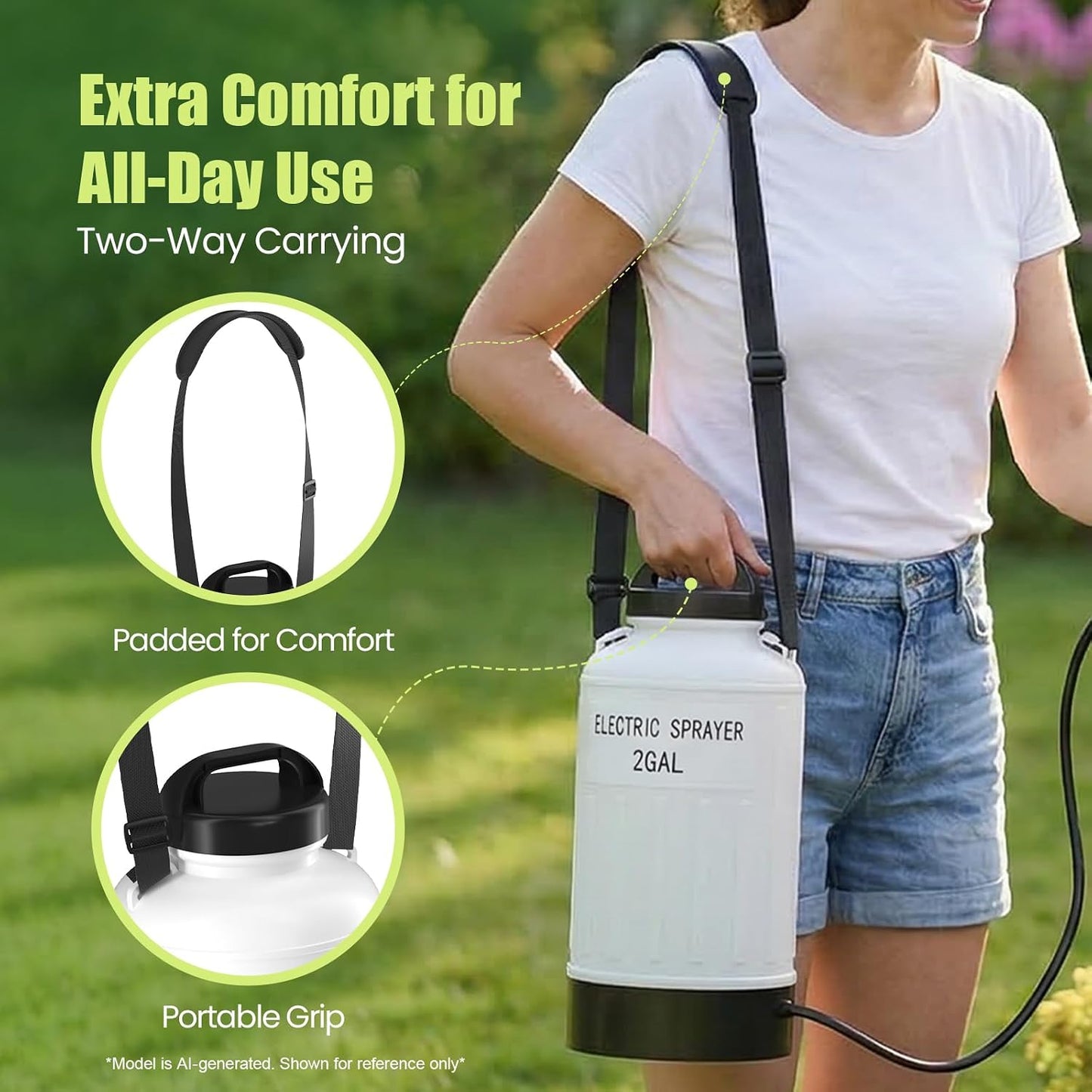 Pulverizador Eléctrico Portátil para Jardín