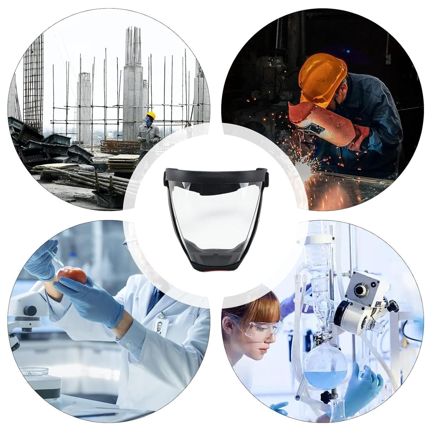 Visera Facial Transparente Protección Total