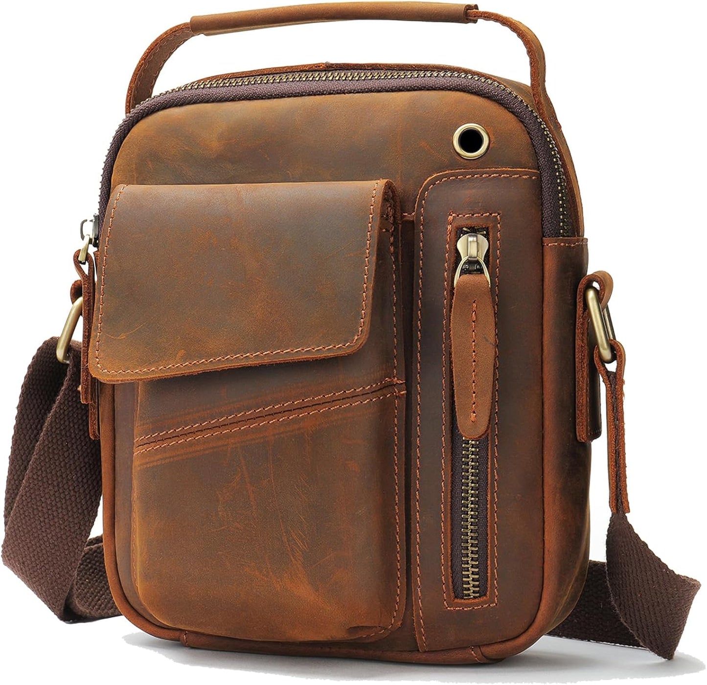 Bolso Cruzado de Cuero