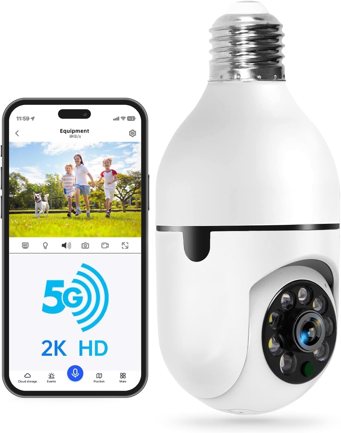 Lámpara Cámara SmartGuard 360