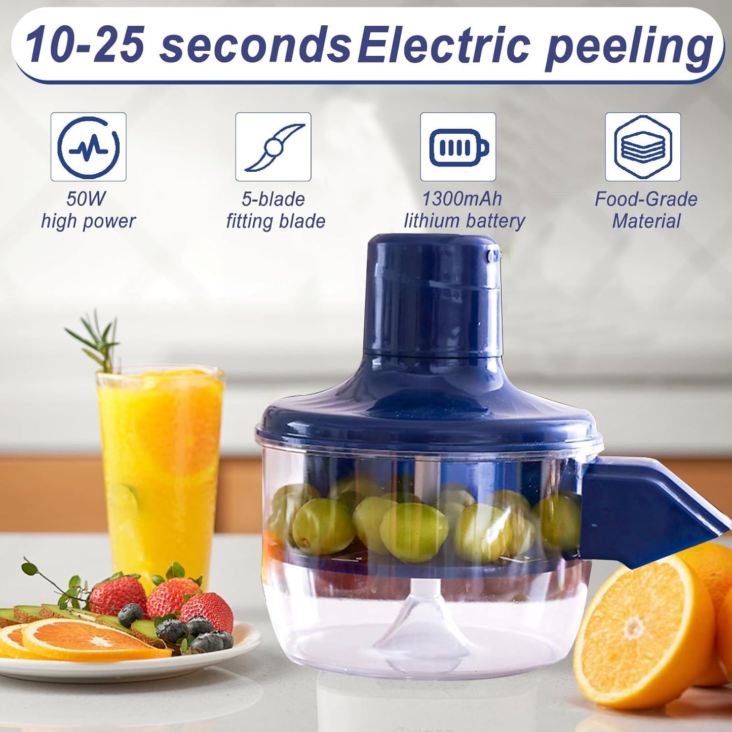 Pelador Automático de Frutas Compacto
