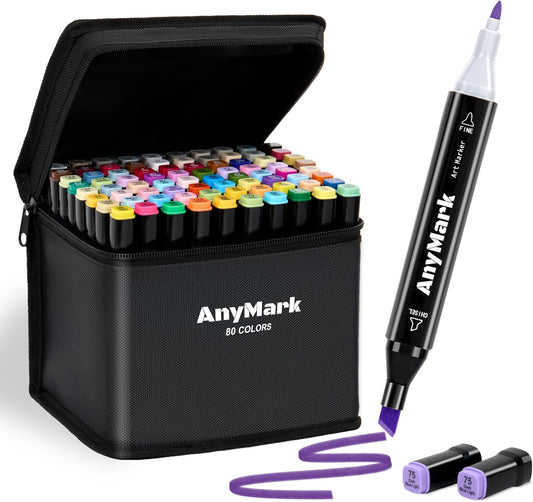 Set Marcadores AnyMark Dual Colorido