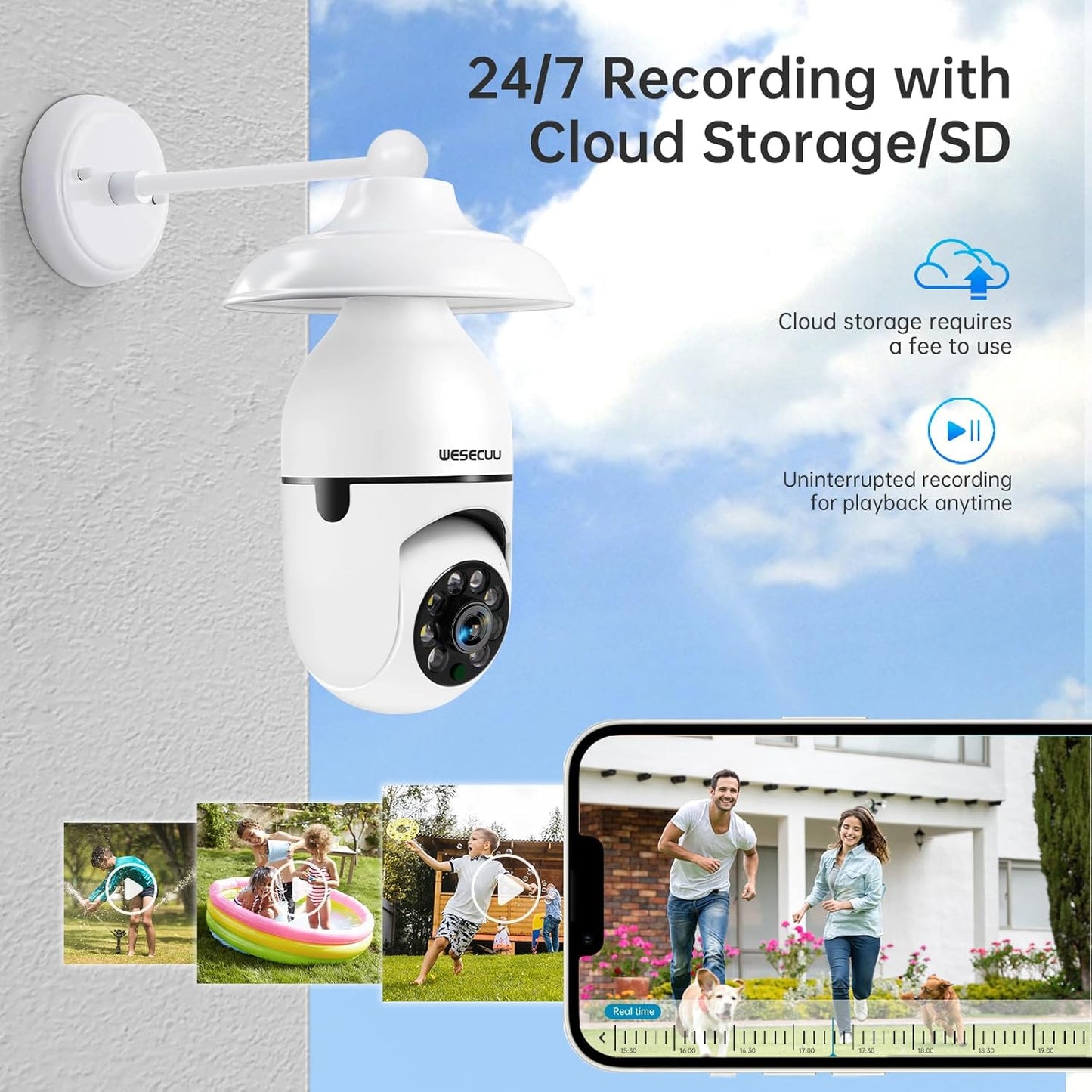 Lámpara Cámara SmartGuard 360