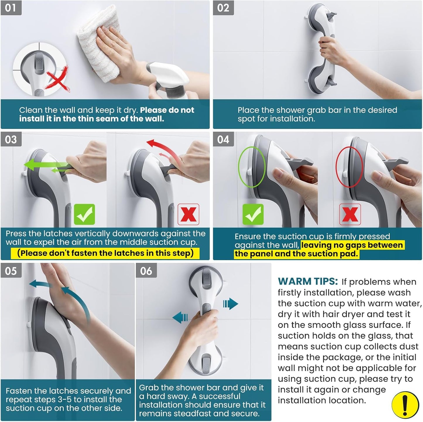 Barra de Seguridad para Ducha