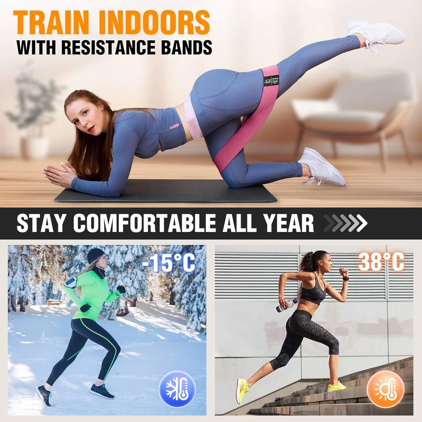 3 Bandas Resistentes de Tela