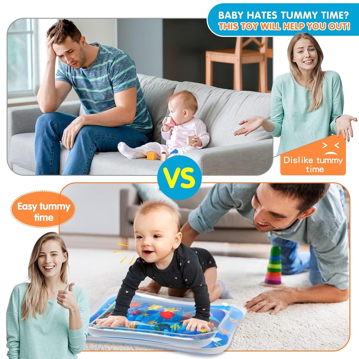 Alfombra AquaJuega Tummy Time para Bebés
