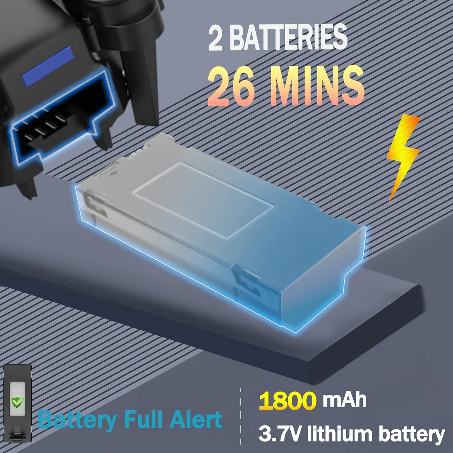 Drón VuelaCam Pro plegable fácil