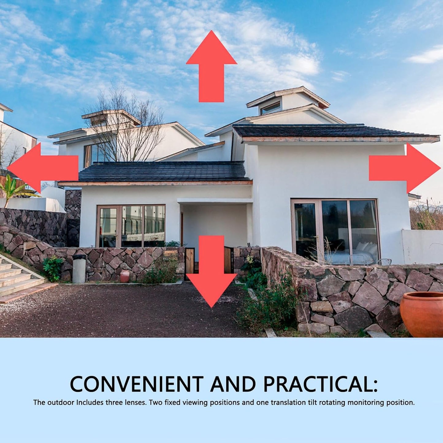 Vigilancia 360 Triple Lente Exterior