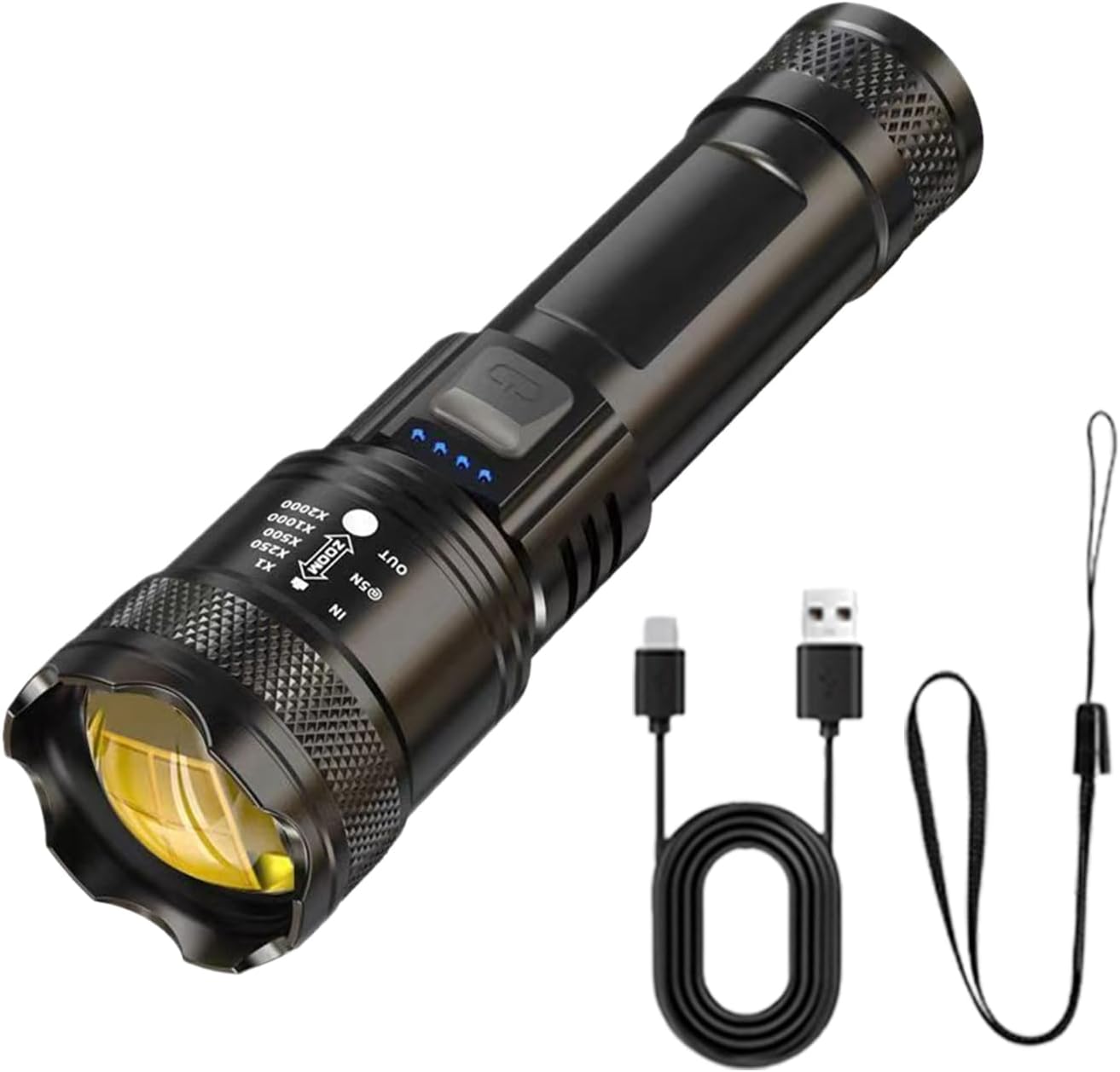 Linterna LED Zoom Ultra Brillante