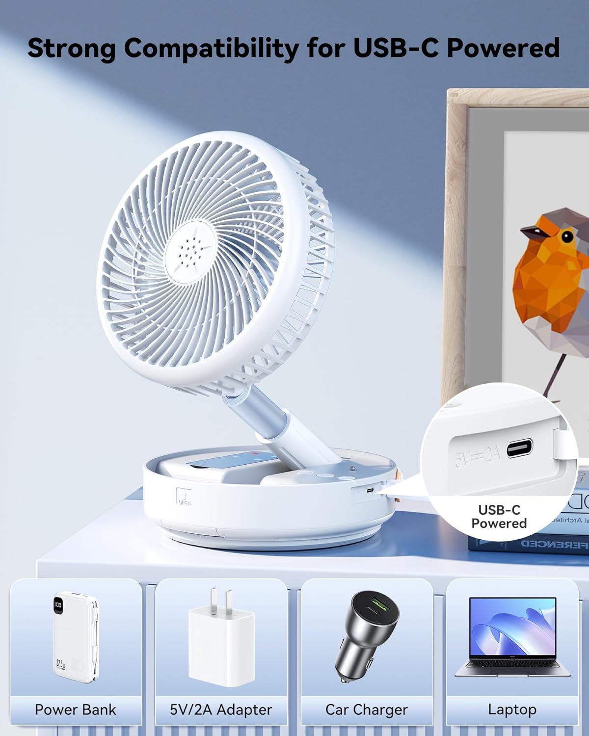 Ventilador Portátil Recargable Turbo