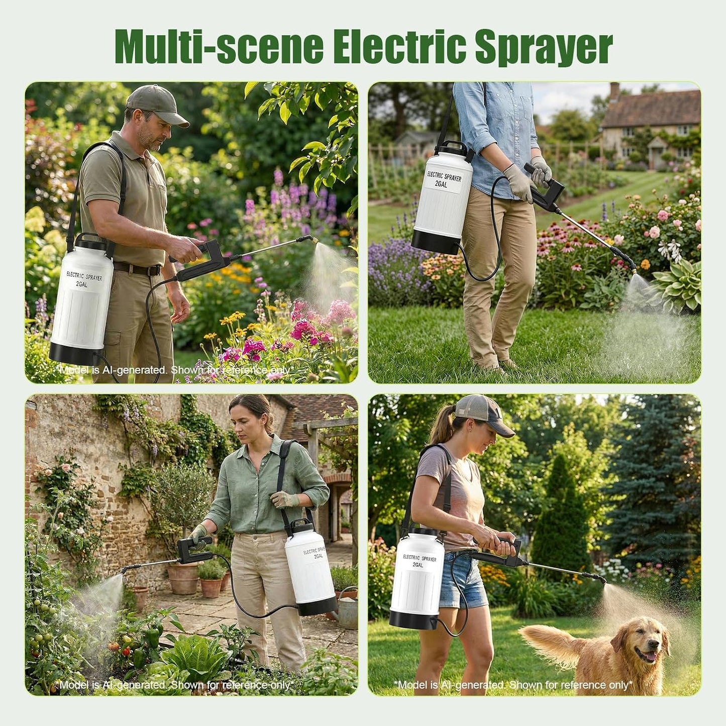 Pulverizador Eléctrico Portátil para Jardín