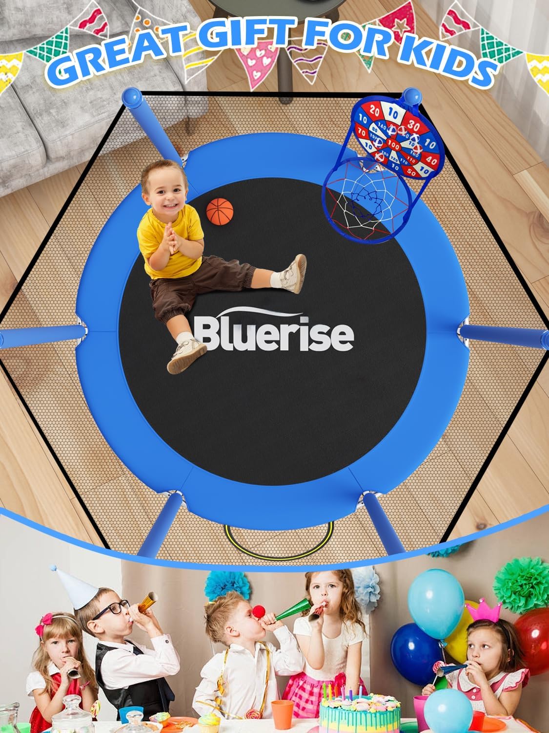 BrincaPro Mini Trampolín Seguro Infantil