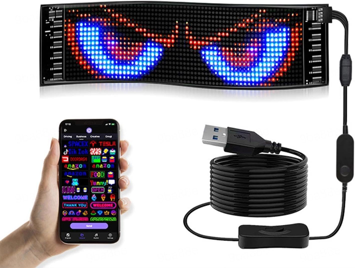Ojos LED Flexibles Auto