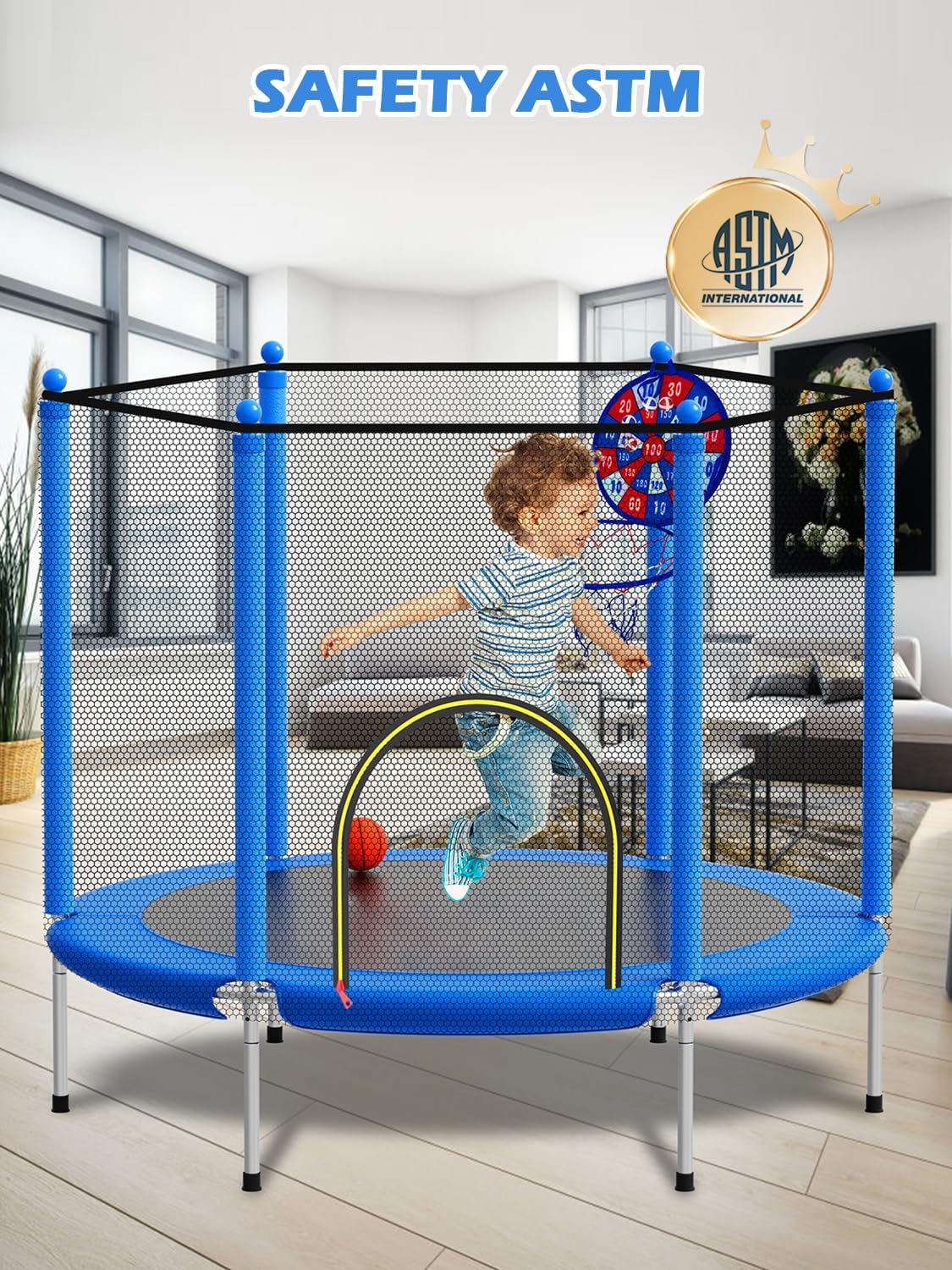 BrincaPro Mini Trampolín Seguro Infantil