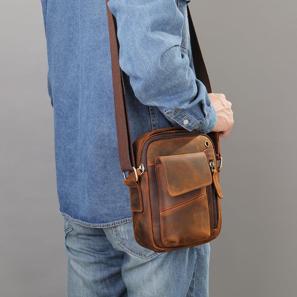 Bolso Cruzado de Cuero