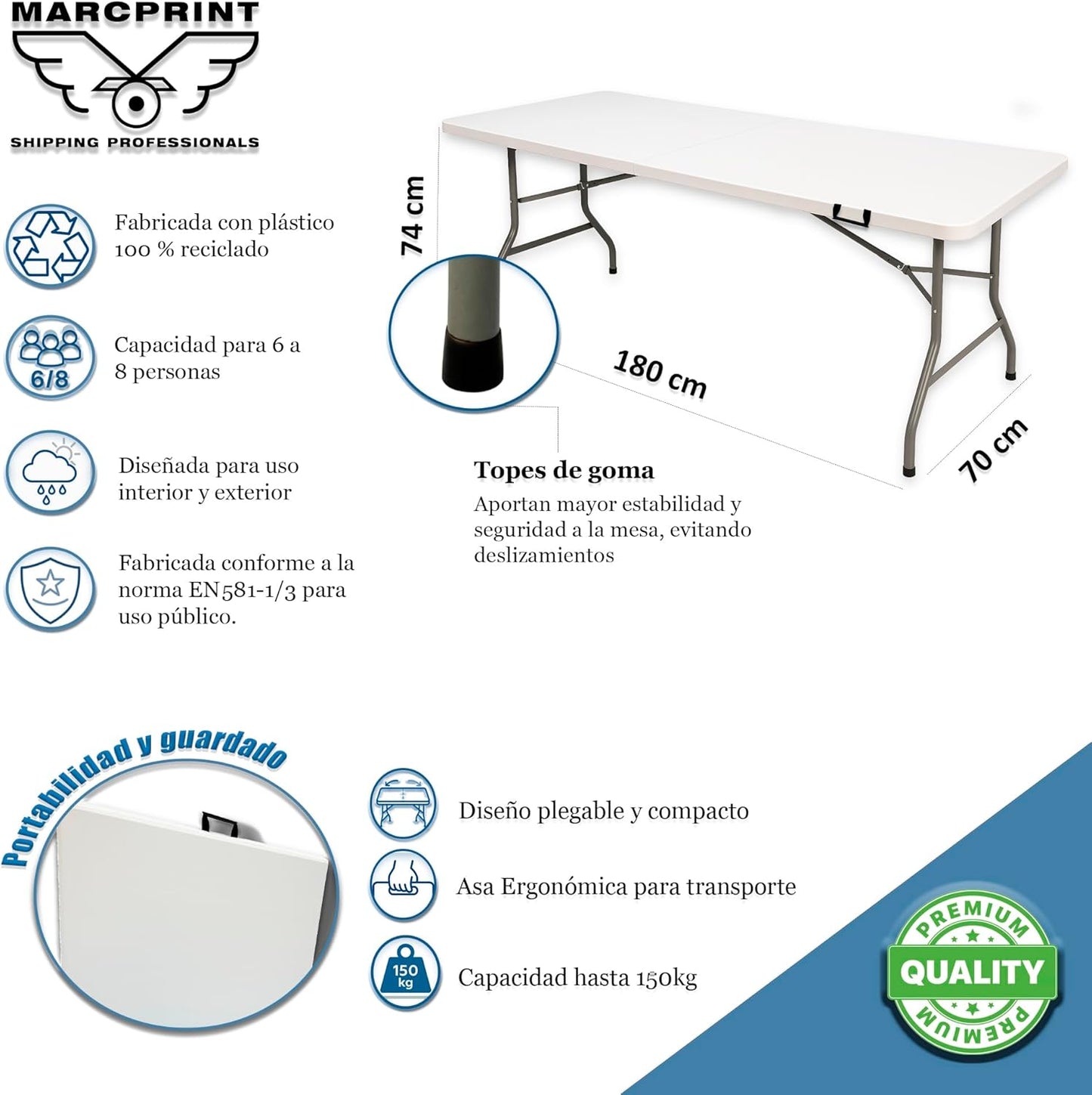 Mesa Plegable Multiuso