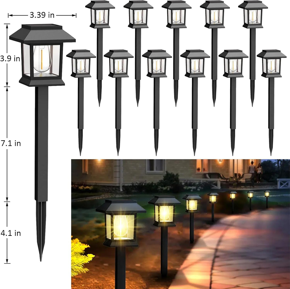 Luz Solar Jardín Clásica