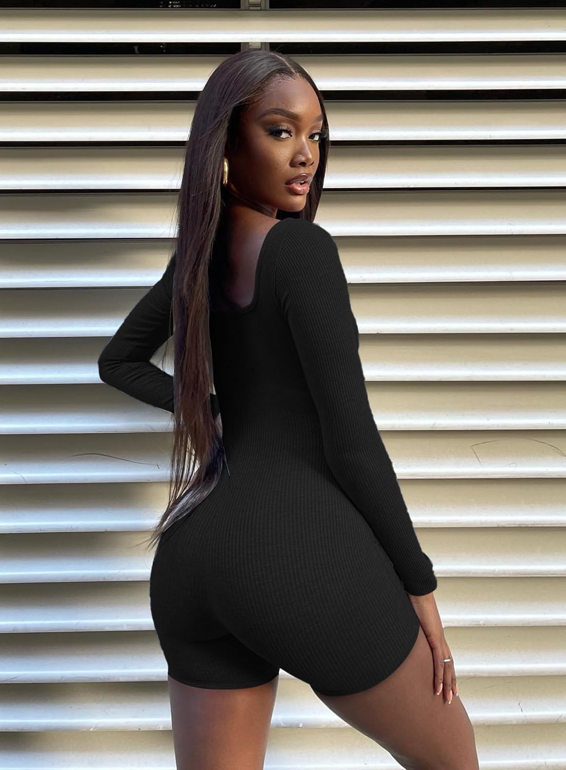 Body Ajustado Mangas Largas Deportivo cuello redondo.