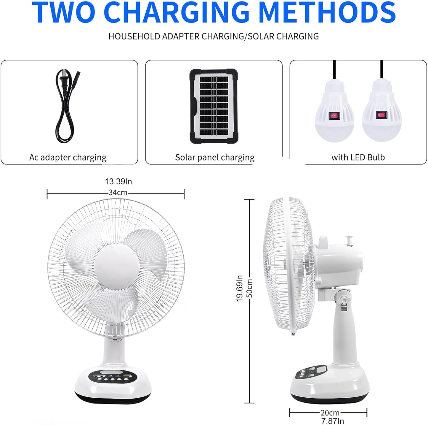 Ventilador Solar Portátil