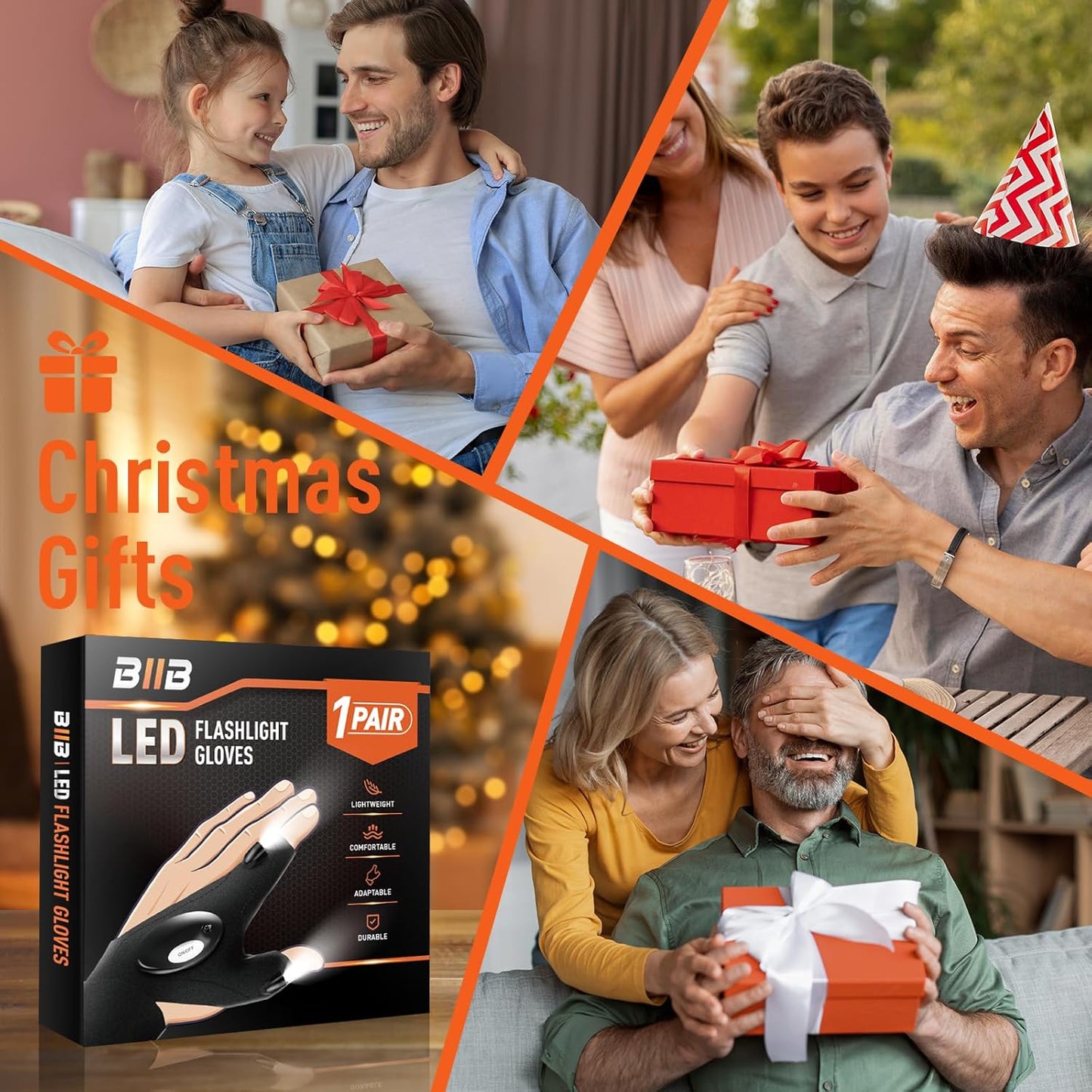 Guantes LED Manos Libres