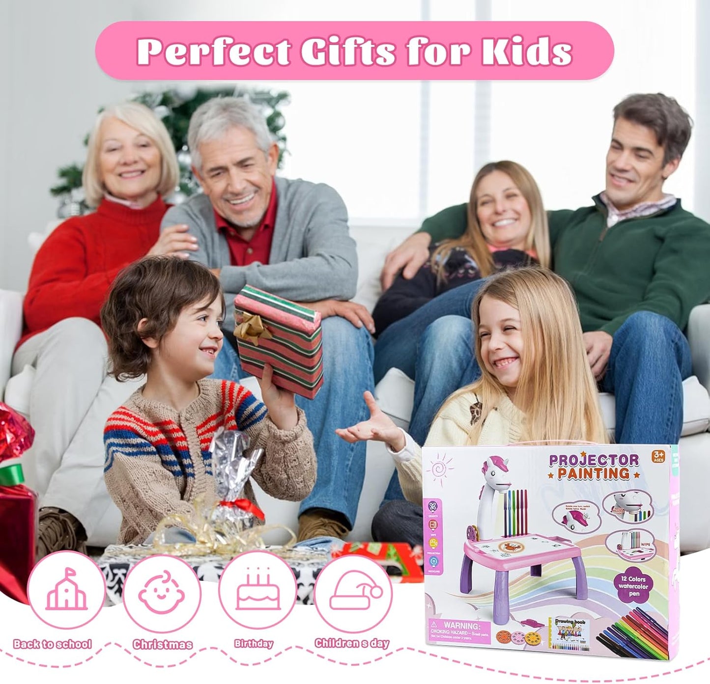 Mesa Proyector Unicornio Creativa